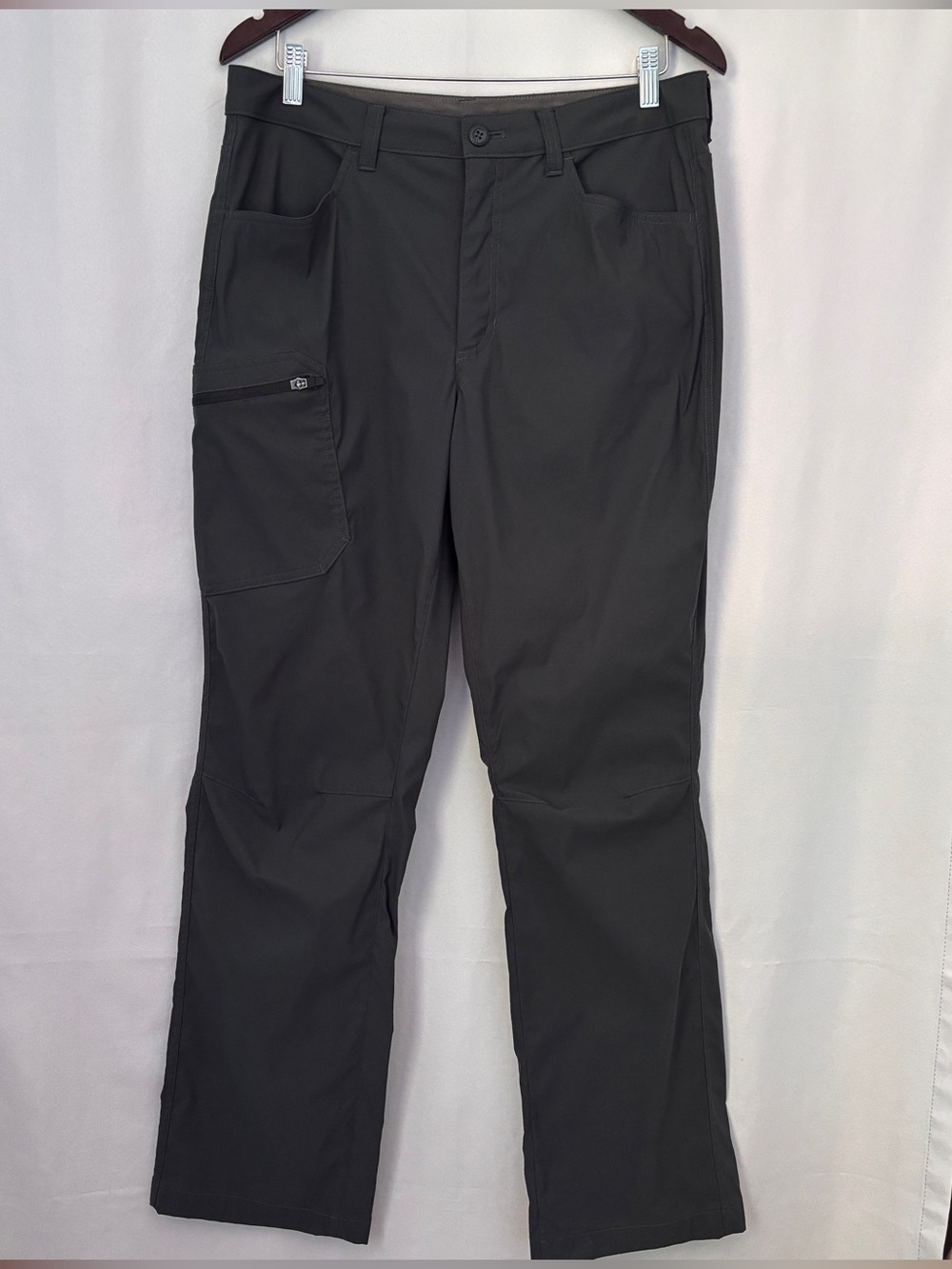 Eddie Bauer Charcoal Gray Cargo Utility Pants ~ Hike, Outdoors, Adventure, Fish